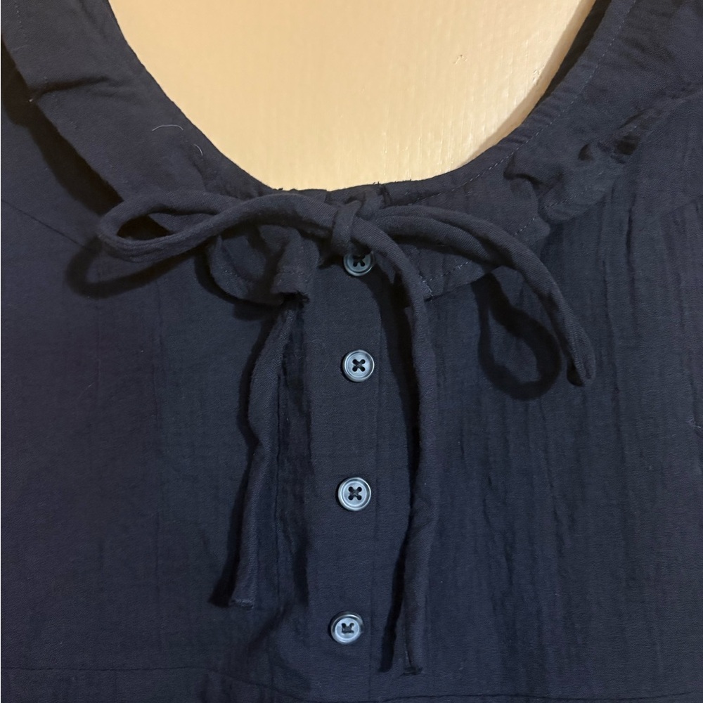 Billabong Black Ruffle Mini Dress - Picture 3 of 5